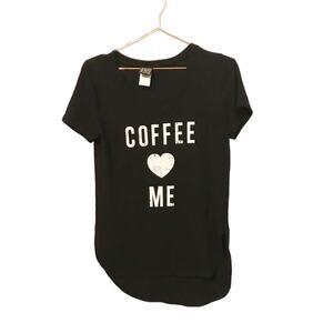 Modern Lux Coffee Side Slit Top - Size Small